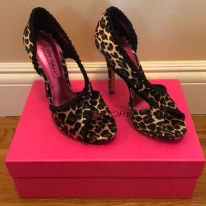 Betsey Johnson Leopard Heels